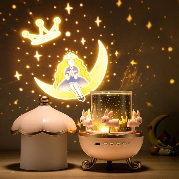 Rabbit star projector with 6 films