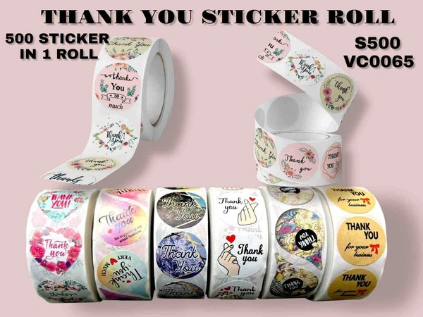 Thankyou sticker roll