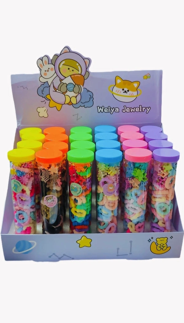 New hair accessories in tube packing