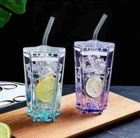 New arrival Star shaped glass sipper 300 ml