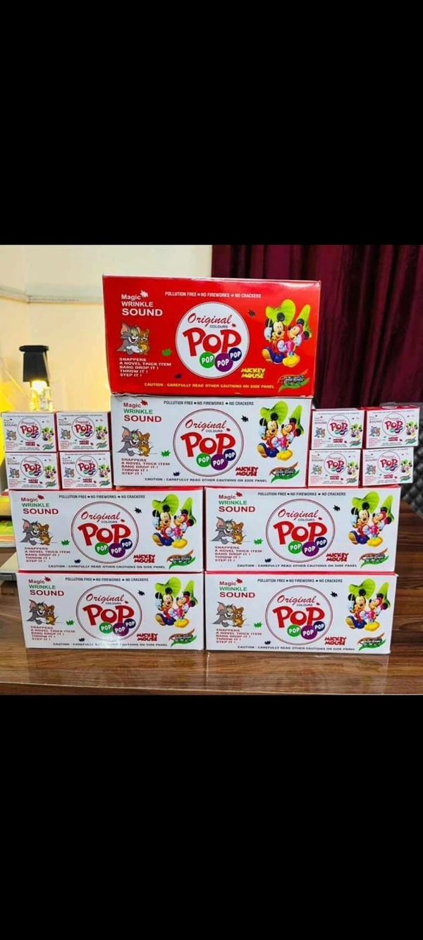 Pop Pop Cracker for children 35 small crackers in each box 50 small boxes in one big box
