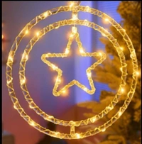 Celebrate Ganesh Chaturthi, Diwali in a unique style by decorating your houses and windows with our double wired star lamp light. Colours: Warm white                  Multi                   Decorate it at the back of Ganpati ji or hang it anywhere to make the decor unique.   Plug operated light with high quality wire and pendant.  Comes in box packing