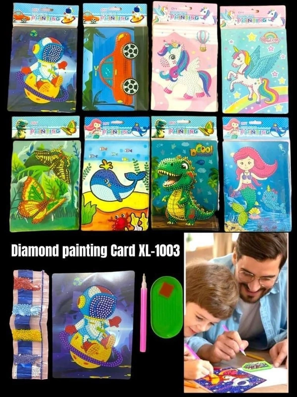 Diamond painting card kit