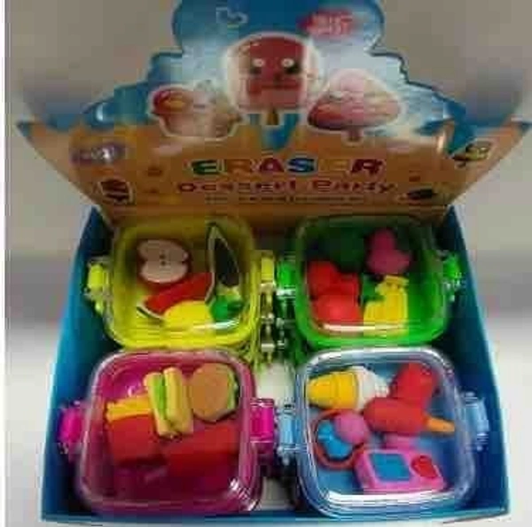 New arrival Erasers in plastic box packing