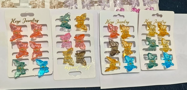 New mini hair claw clips/clutchers pack of 6