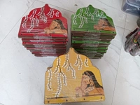 Wooden Jharokha Wall Hanging Set. Available in 3 colors - Yellow