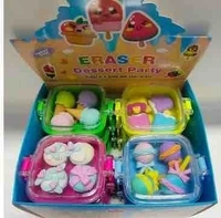 New arrival Erasers in plastic box packing