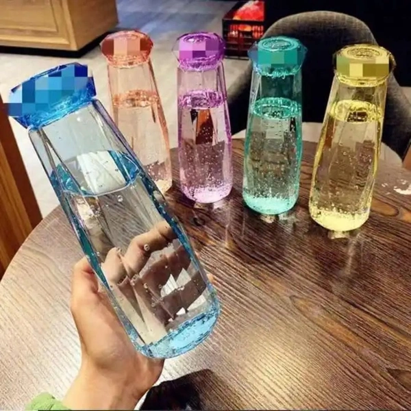 Crystal glass bottle 500 ml  Color random only Box packing