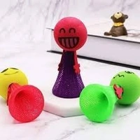 Smiley emoji jump toy