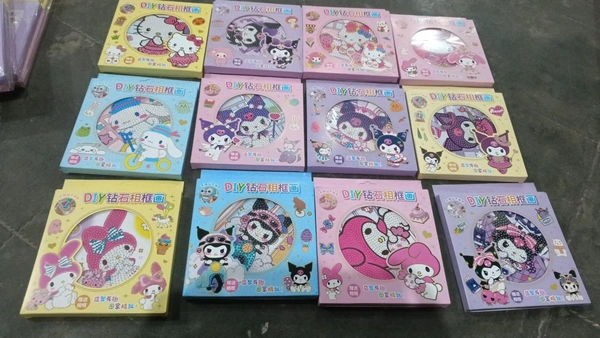 New kuromi theme diy diamond kit in box packing 16*18 cms