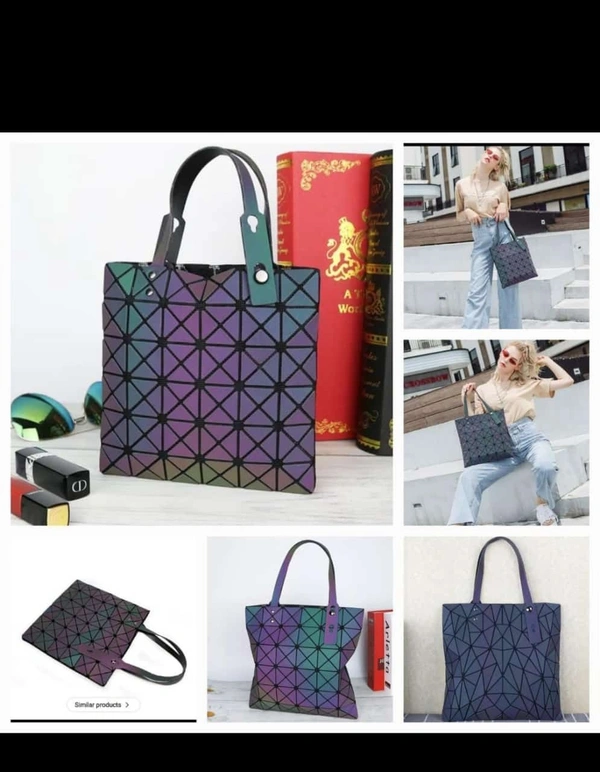 Geometric pattern tote bag