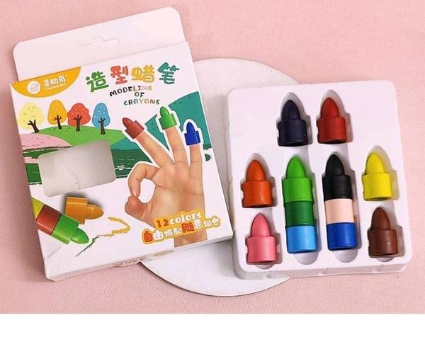 New finger crayons pack of 12