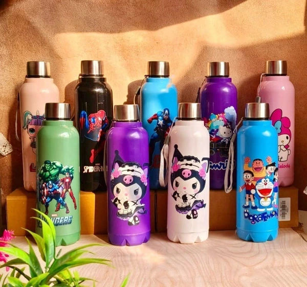 Restocked puff printed Steel insulated premium quality bottles 750 ml