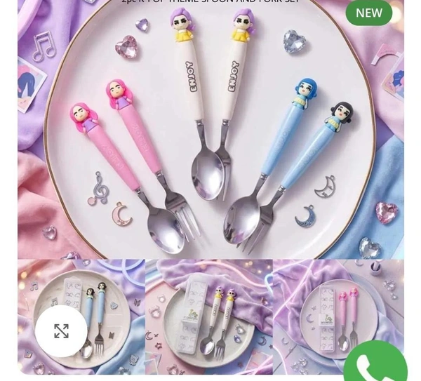 New arrival Kpop theme cutlery set