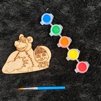 New diy mdf magnet kits With colors and brush