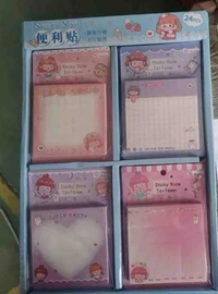Kawaii sticky notes 50 pages in each. Color random only