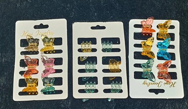 New mini hair claw clips/clutchers pack of 6