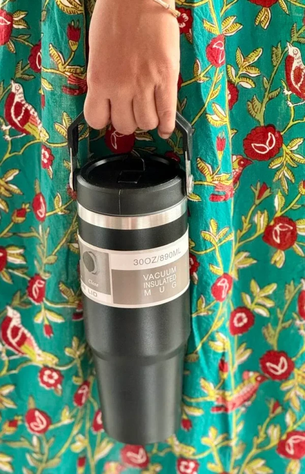 Vacuum Flask Thermal Cup Portable Sports Car Double Wall Stainless Steel