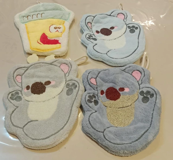 New premium quality hand towels in quirky design Design random only Size 20-25 cms moq 2 pcs