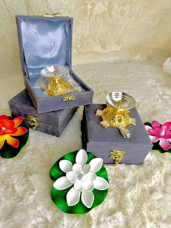 Tortoise Diya in premium gift box packing - Tortoise
