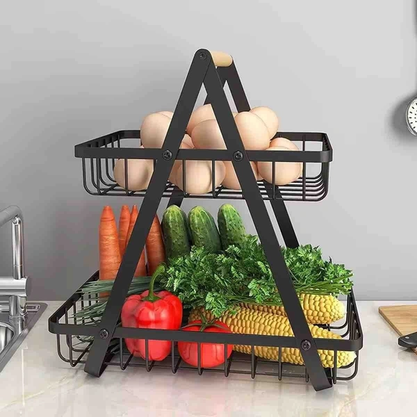 2 tier metal storage rack