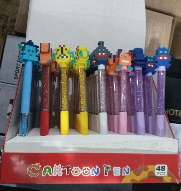 Minecraft theme glitter look pens