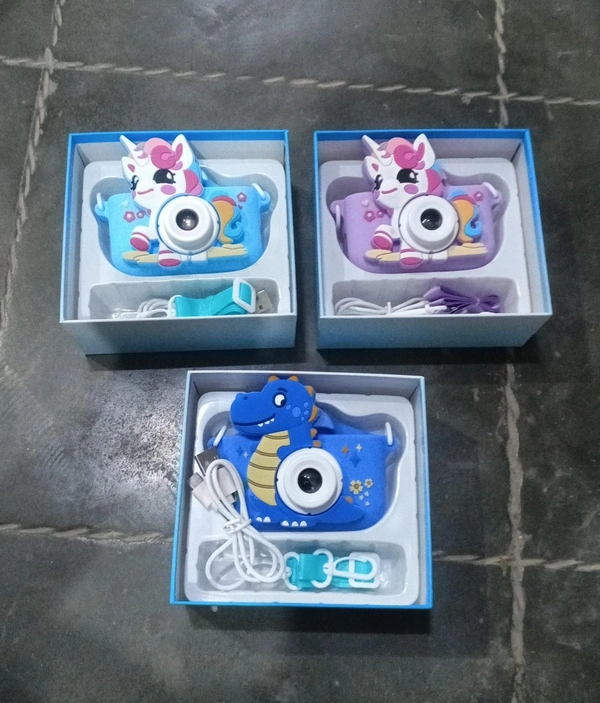 Best quality unicorn, space and dino theme digital camera with silicon covers