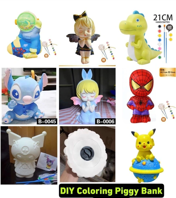 New arrival Diy coloring piggy bank