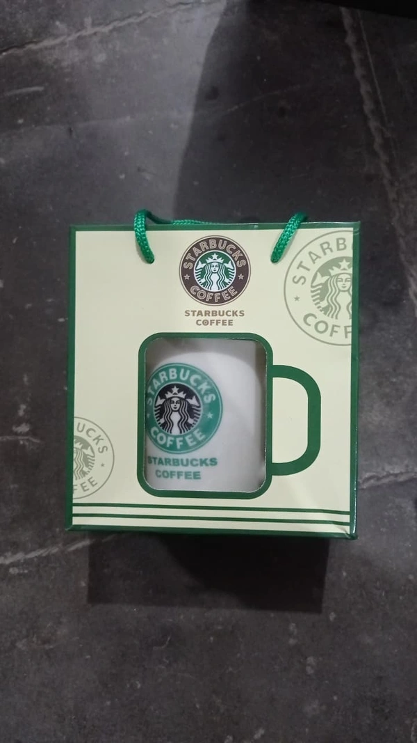 Starbucks theke ceramic mug with spoon set in premium box packing