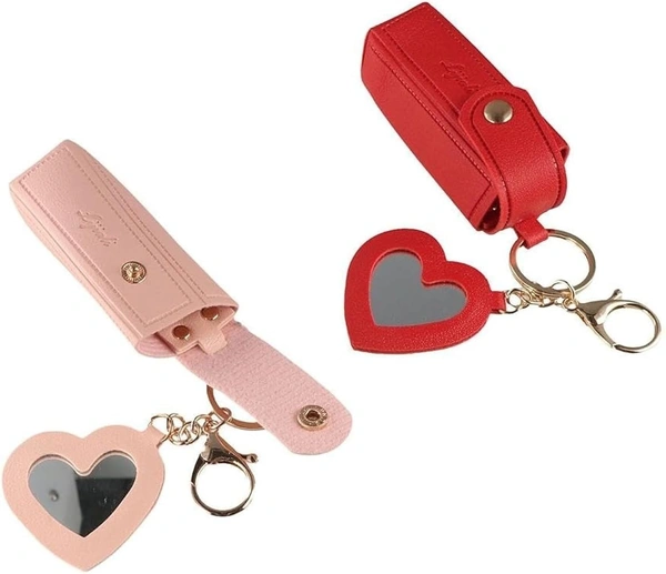 Lipstick case with heart mirror Real pic shared