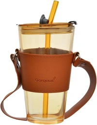 Leather grip mugs now in new design with handle n bigger size 450 ml