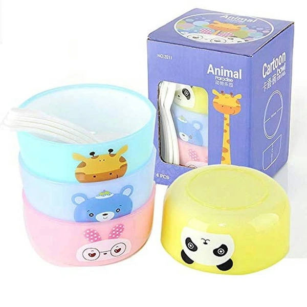 Cute cartoon animal bowl pack of 4 Premium quality   