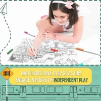 Doodle mats diy kit Reusable 2 themes available vehicle and animal Included in box are 2mats and markers. 