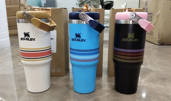 Stanley IceFlow Stainless Steel Tumbler - Vacuum Insulated Water Bottle for Home, Office or Car Reusable Cup with Straw Leak Resistant, Random colorle