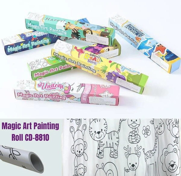 Coloring paper roll  Now in box packing  Size 30x300 cms