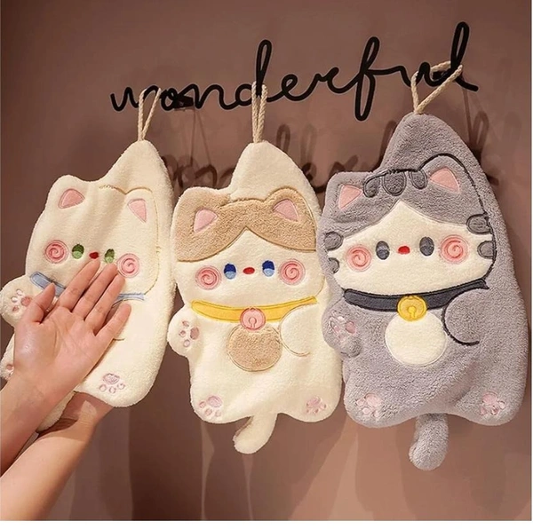 New design in hand towels Cat Towel