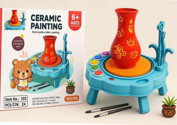 New arrival Electric Ceramic painting kit with stand