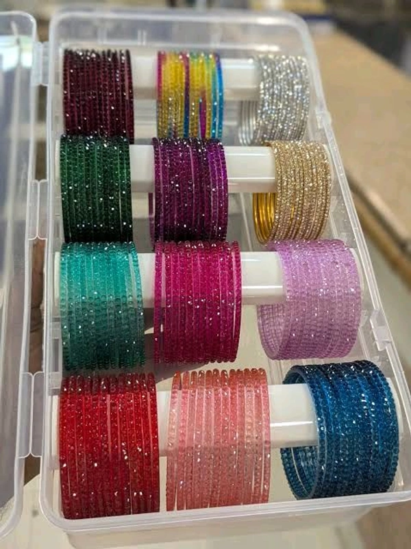 Jally Doby Glass Bangle 1Box (12 Pcs.)