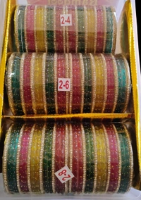 Rain Drop Rainbow Bangle Set - 2.8