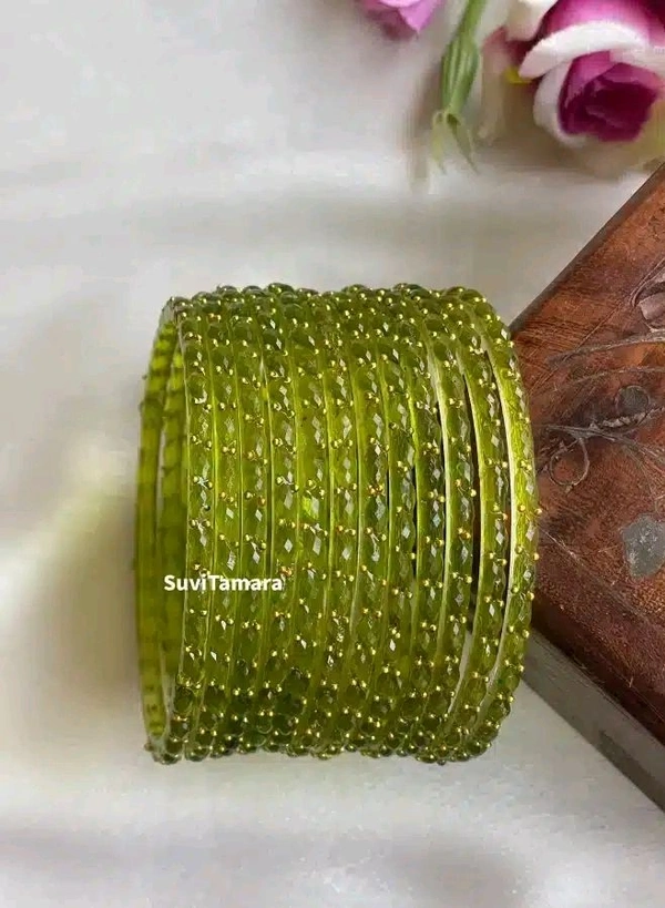Rain Drop Viral Bangle ( 12 .pcs.Box) - 2.4, Mehndi