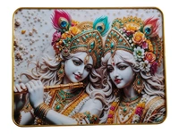 Attractive Crystal Photo Frame 40X30cm. - Radha Krishna