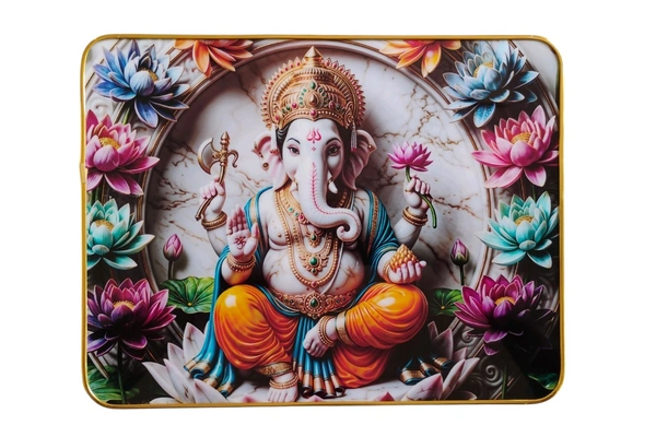 Attractive Crystal Photo Frame 40X30cm. - Shree Ganesha