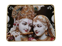 Attractive Crystal Decorated Photo Fram 30x40 CM. - Radha Krishna