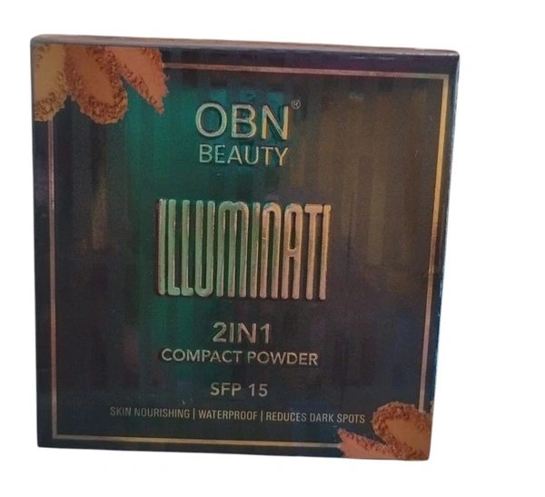 OBN Compact Powder 2 in 1 (Illuminati Face Powder)
