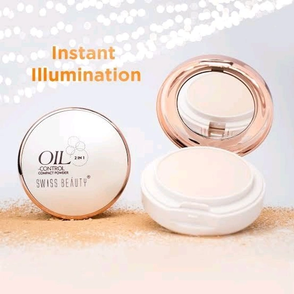 Swiss Beauty Oil Control 2 in 1 Compact Powder