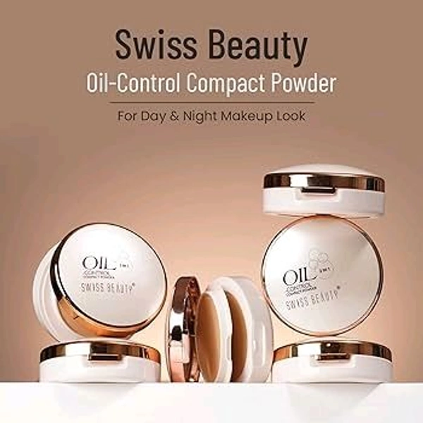 Swiss Beauty Oil Control 2 in 1 Compact Powder