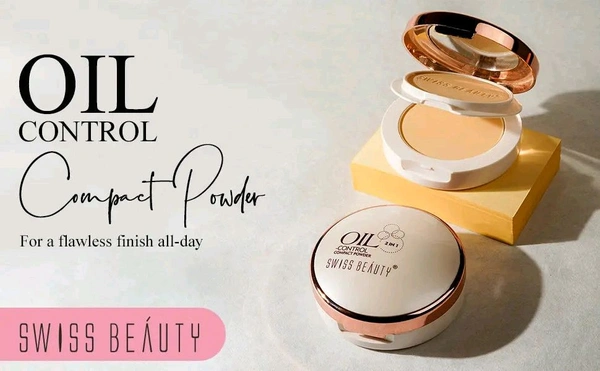 Swiss Beauty Oil Control 2 in 1 Compact Powder