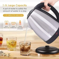Scarlett Electric Kettle, Stainless Steel, 2.0 Litre Capacity