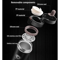 Coffee Mug Double Wall Stainless Steel Tumbler Vacuum Flask Bottle Thermo Tea Mug Travel Mug with Flip Lid