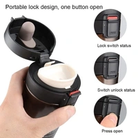 Coffee Mug Double Wall Stainless Steel Tumbler Vacuum Flask Bottle Thermo Tea Mug Travel Mug with Flip Lid